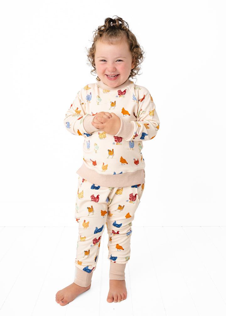 Chickens Kids Bamboo Jogger Set