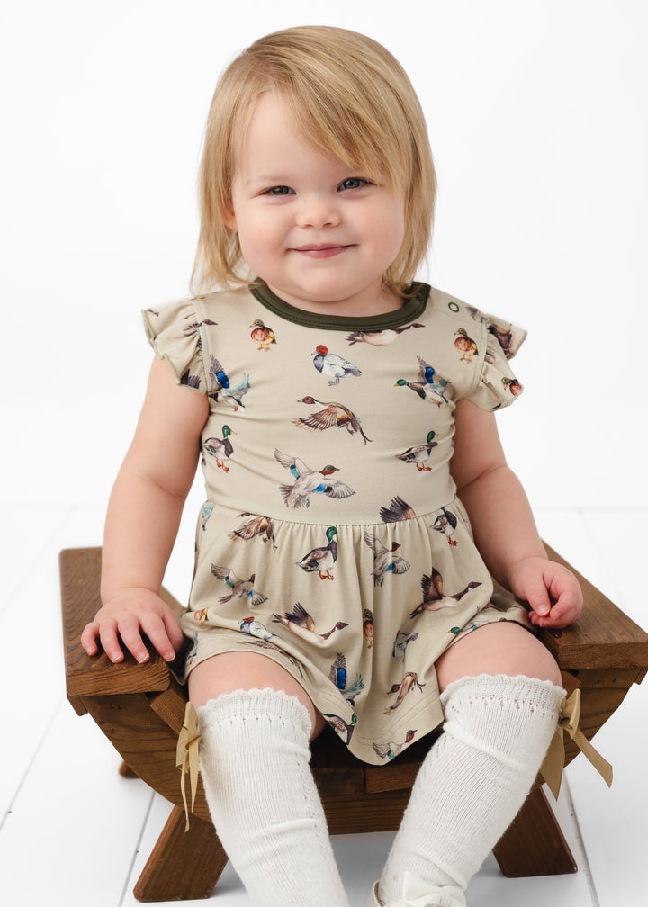 Duck Duck Goose Flutter Dress