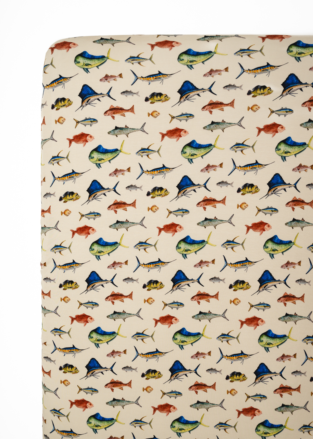 Deep Sea Fishing Bamboo Crib Sheet