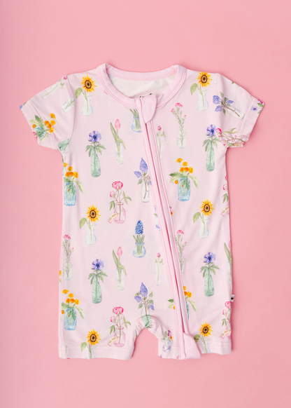 Flowers for Mom Shortie Romper