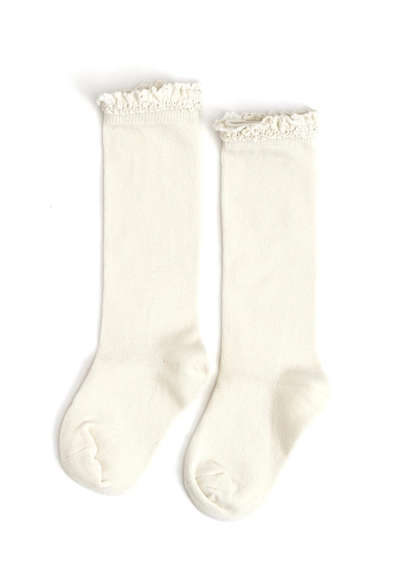 Ivory Lace Knee High Socks