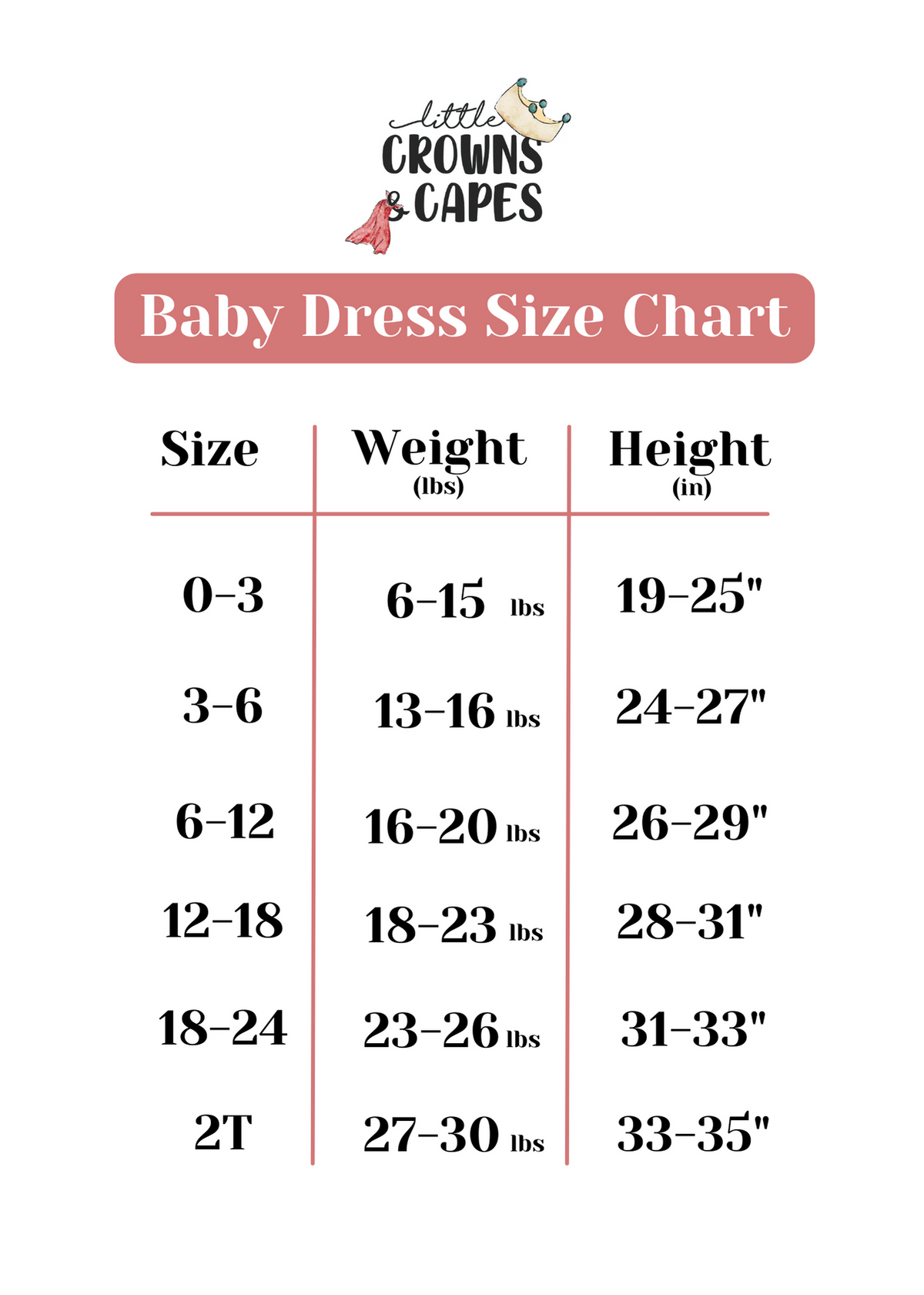 Hundred Acre Woods long sleeve baby dress size chart. Winnie the Pooh map themed long sleeve baby dress size chart.