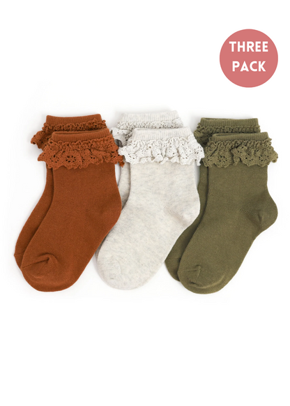 Roadtrip Lace Midi Socks - Set of 3