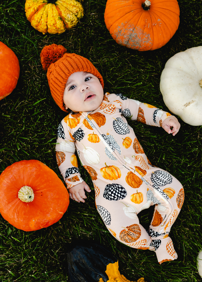 Patterned Pumpkins Bamboo Sleeper