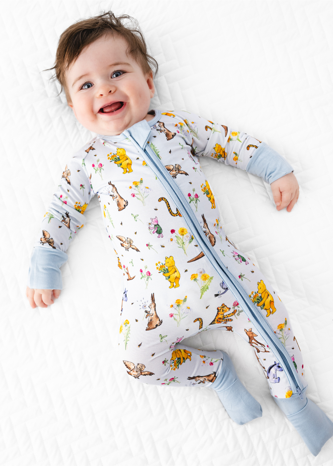 Winnie-the-Pooh in Bloom Bamboo Zippered Sleeper