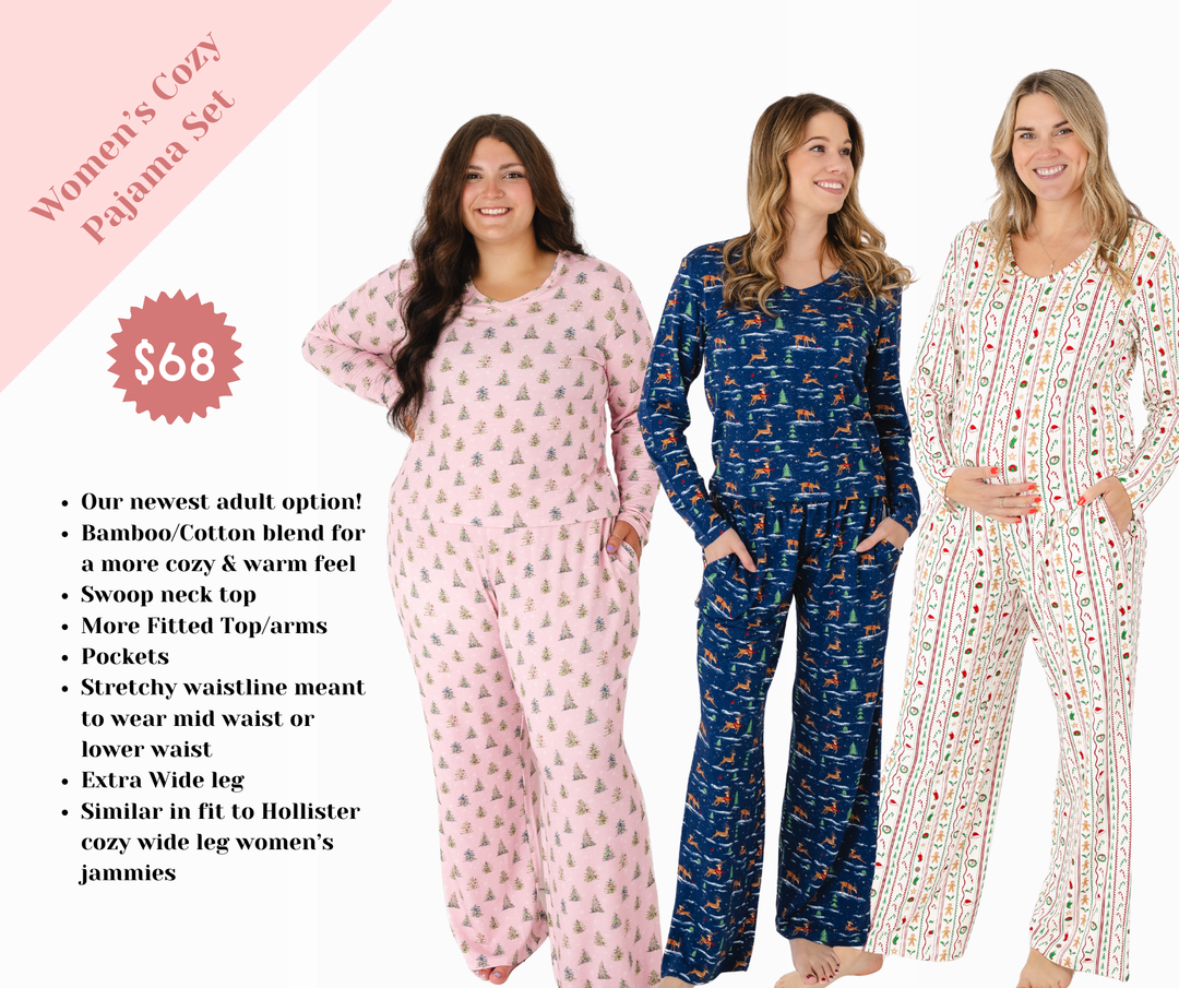 *PREORDER" White Christmas Women's Cozy Pajama Set