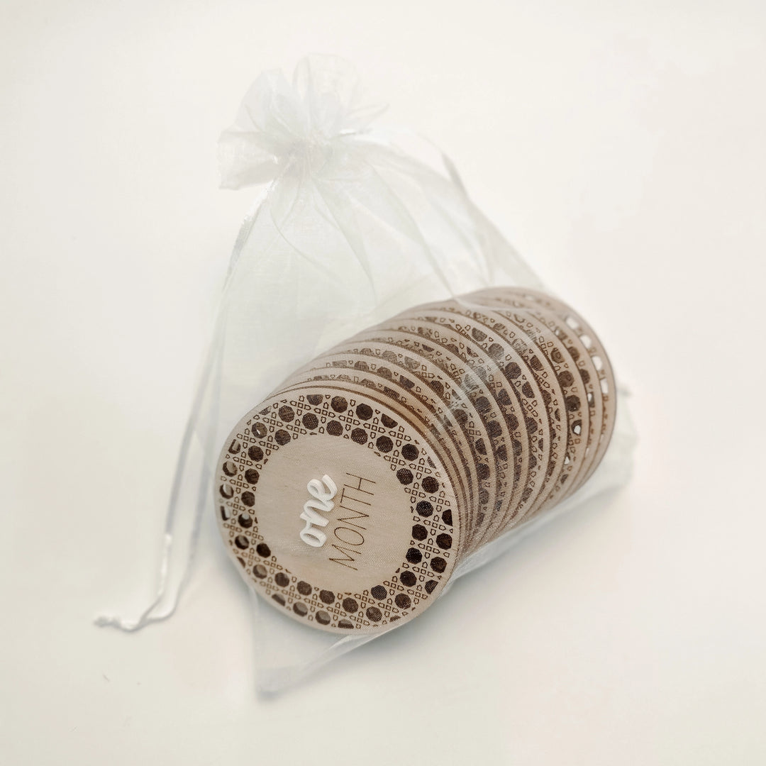 Wooden Baby Monthly Markers