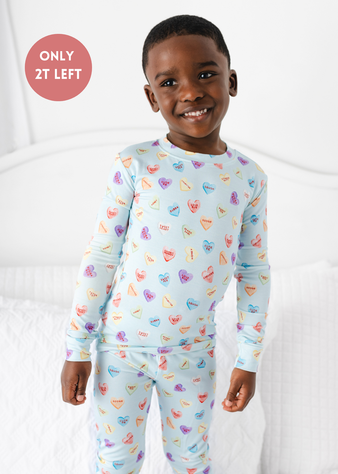 Sweetheart Blue Bamboo Pajama Set