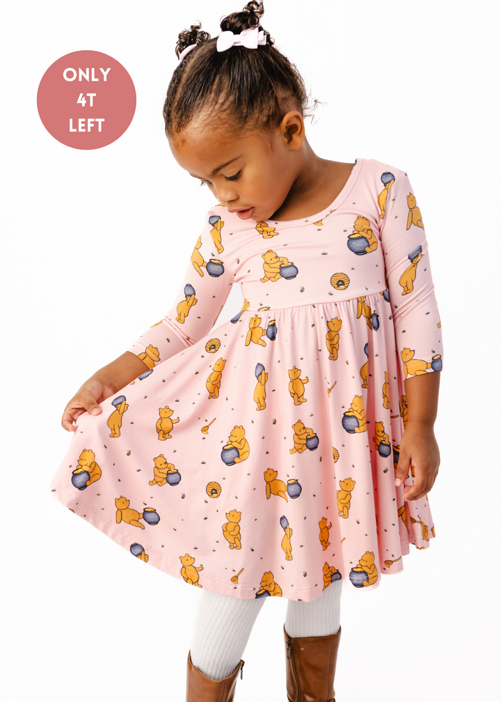 Hunny Pot Pink Long Sleeve Twirl Dress