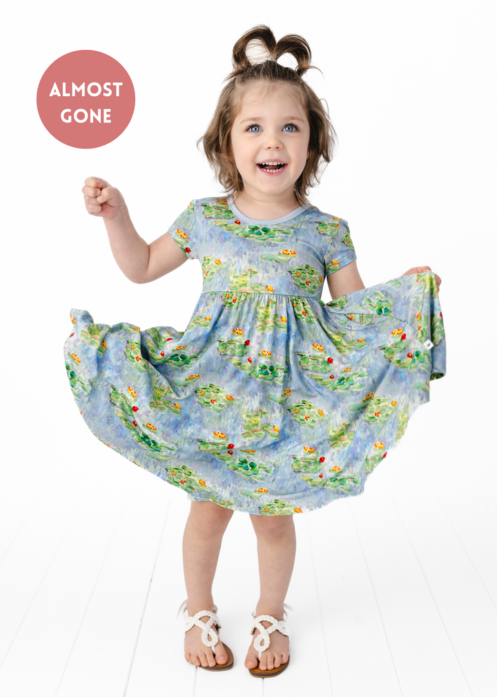 Water Lilies Twirl Dress
