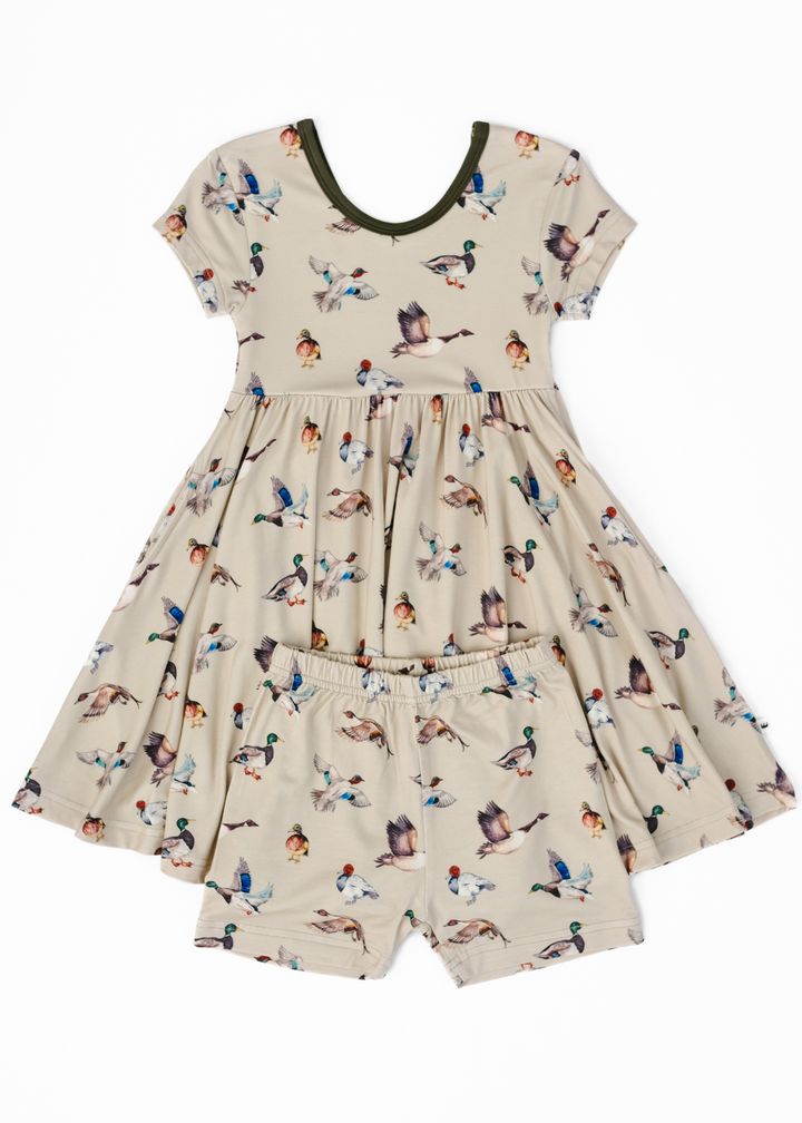 Duck Duck Goose Bamboo Twirl Dress