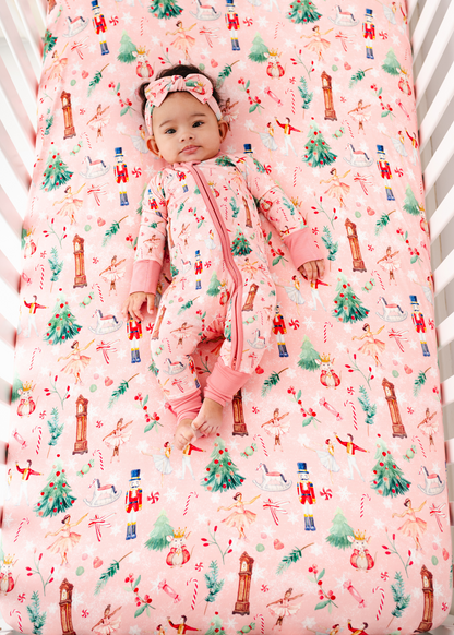 Nutcracker Christmas Bamboo Crib Sheet