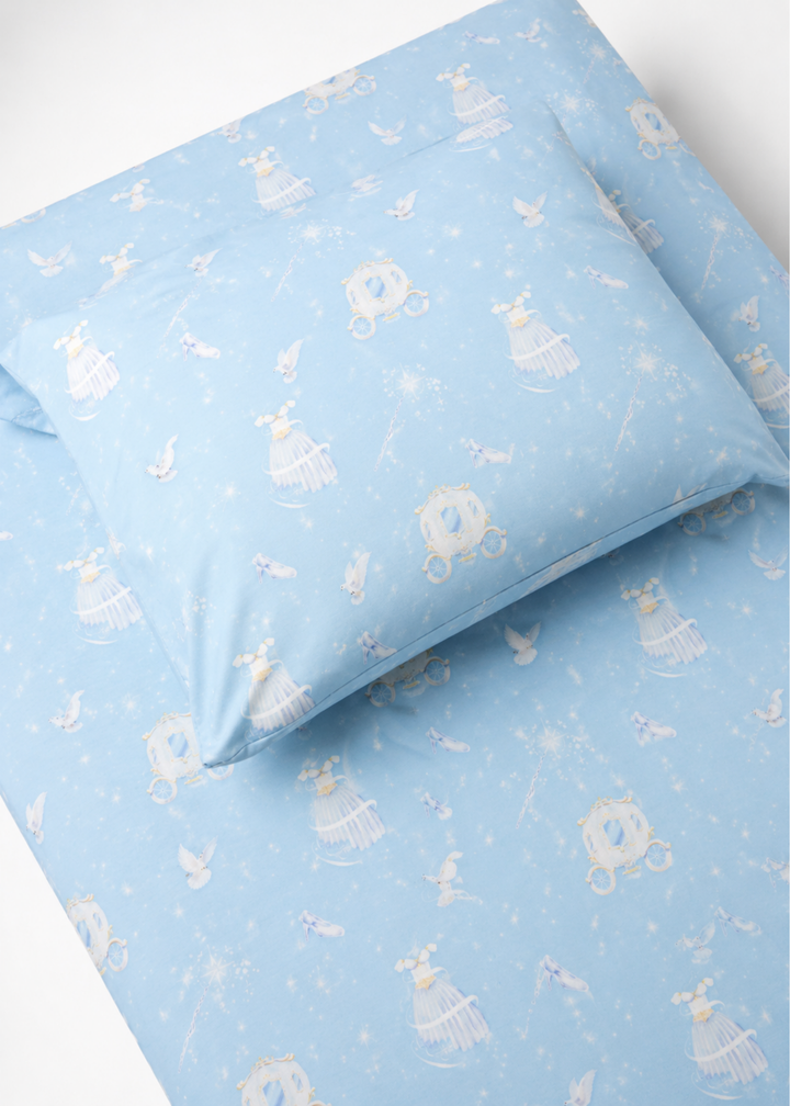 Cinderella Twin Fitted Sheet &amp; Pillowcase