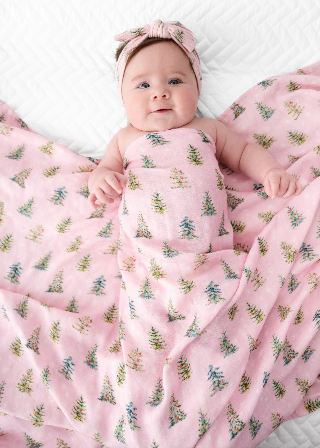 *PREORDER* Pretty Pink Christmas Swaddle Blanket