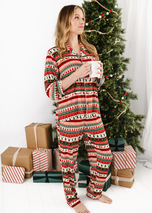 Classic Christmas Bamboo Pajama Lounge Set