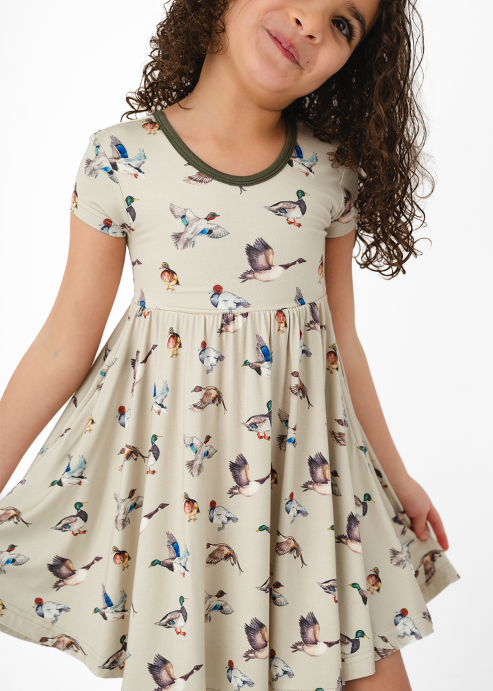 Duck Duck Goose Bamboo Twirl Dress