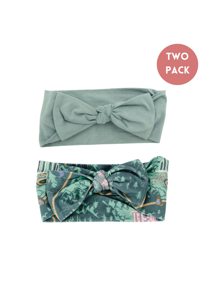 Two Pack Hair Bows (Emerald City Collection)