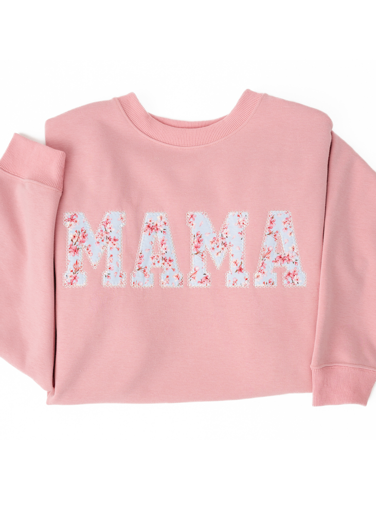 MAMA Crewneck Sweatshirt - Cherry Blossom – Little Crowns & Capes