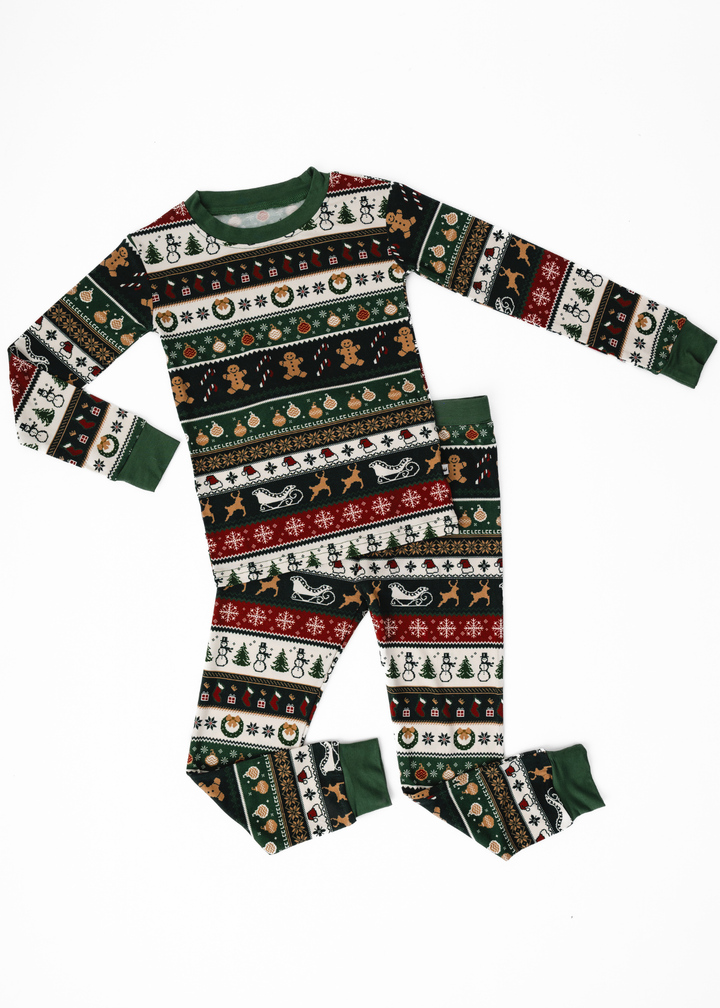 Classic Christmas Bamboo Kids Jammies