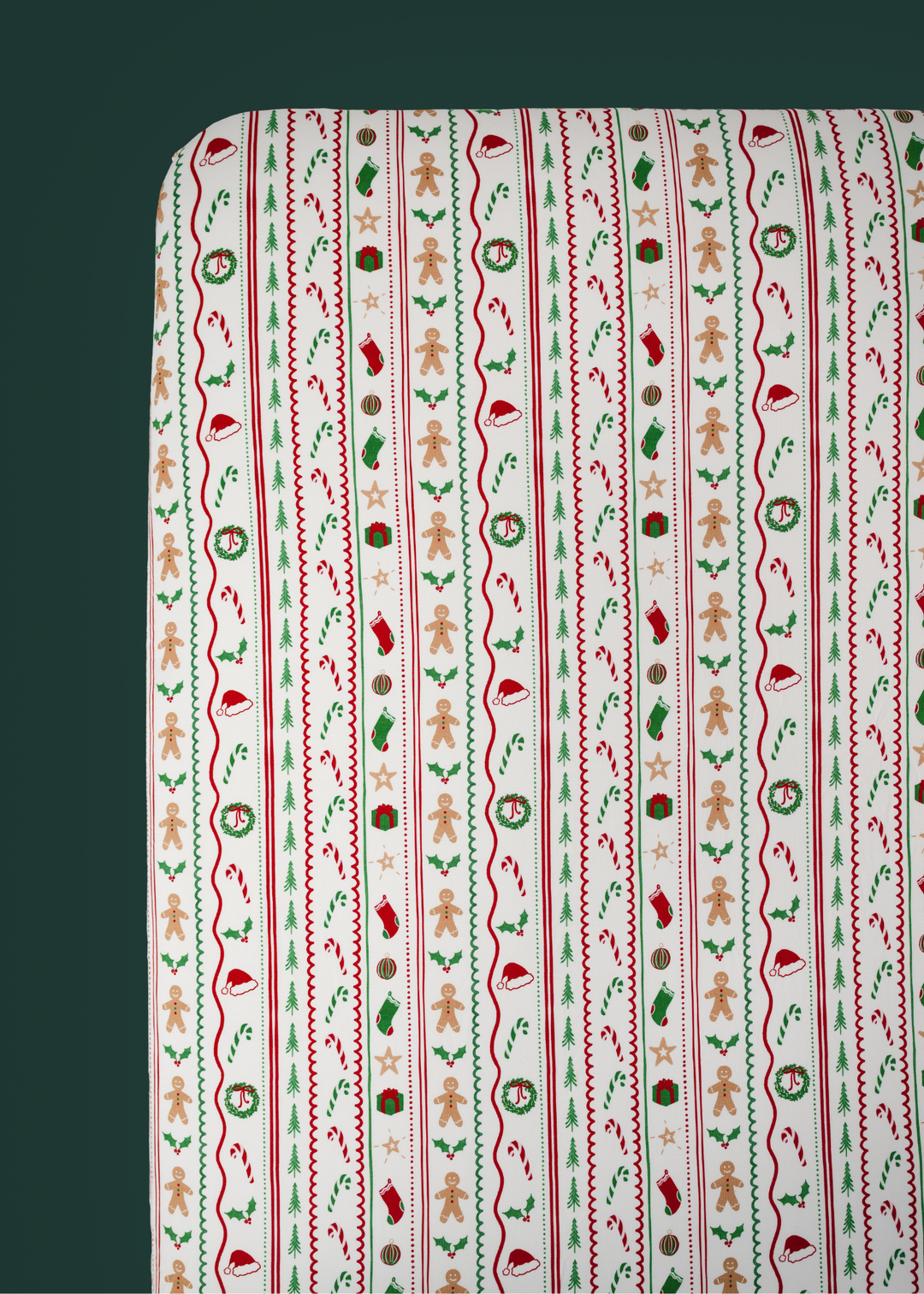 *PREORDER* White Christmas Bamboo Crib Sheet