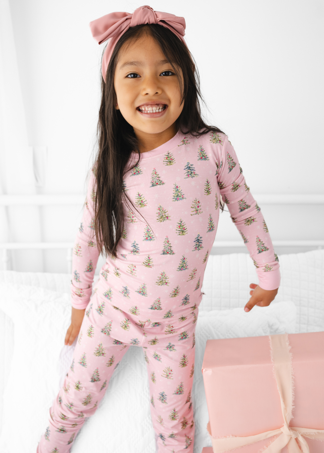 *PREORDER* Pretty Pink Christmas Bamboo Kids Jammies