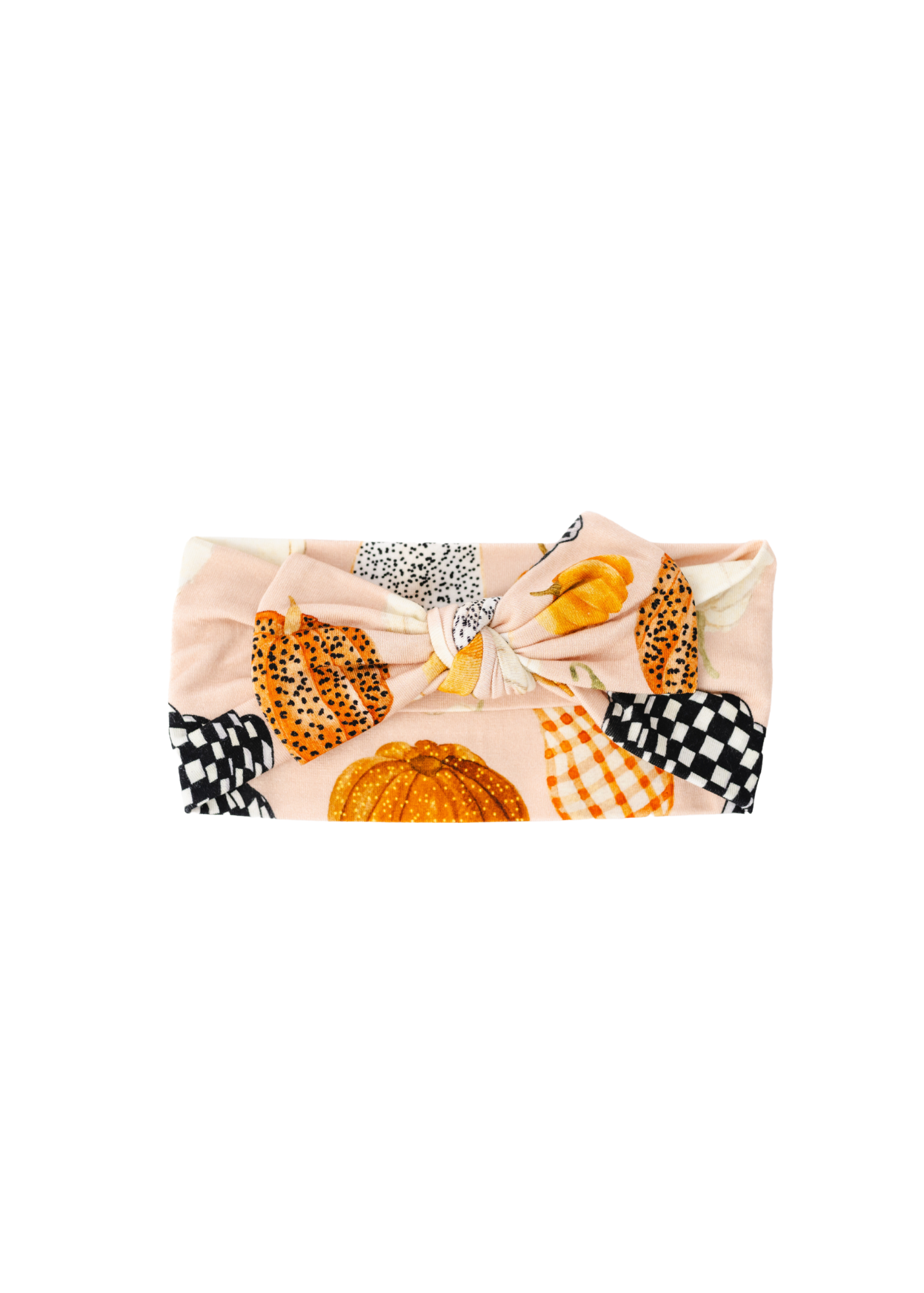 Patterned Pumpkins Hair Bow