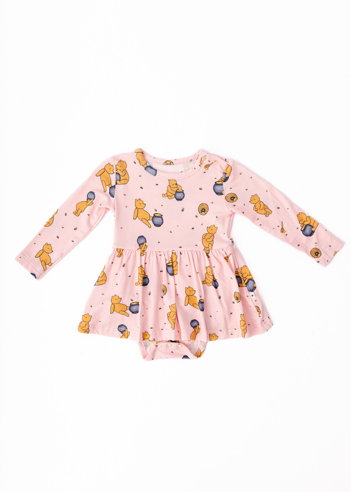 Hunny Pot Pink Long Sleeve Baby Dress