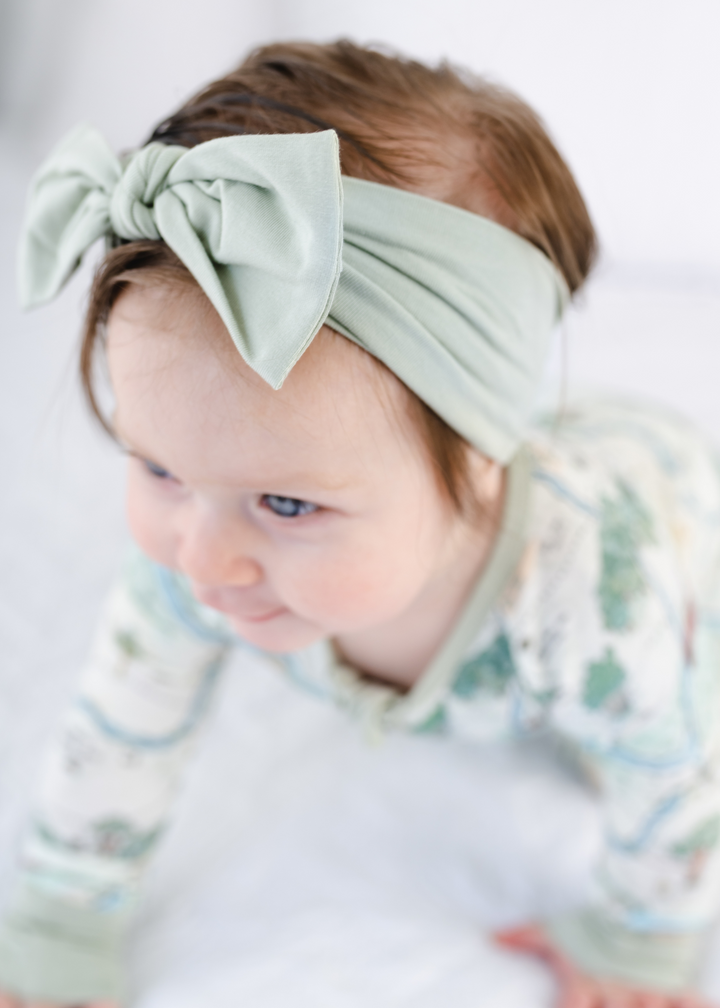 Moss Green Hair Bow