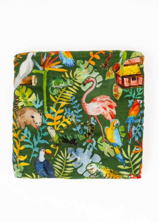 Tropical Critters Swaddle Blanket