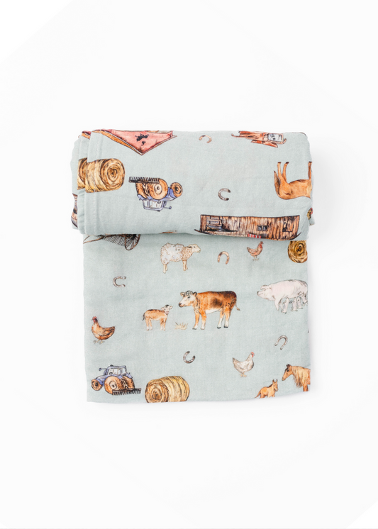 The Farm Swaddle Blanket