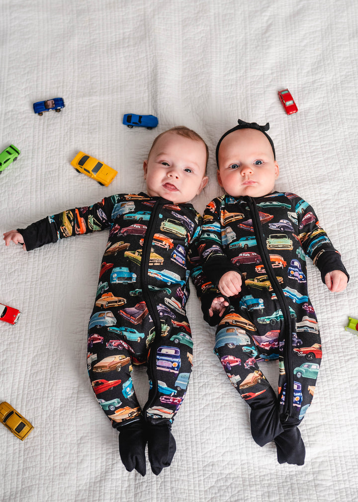 Vintage Cars Baby Bamboo Sleeper