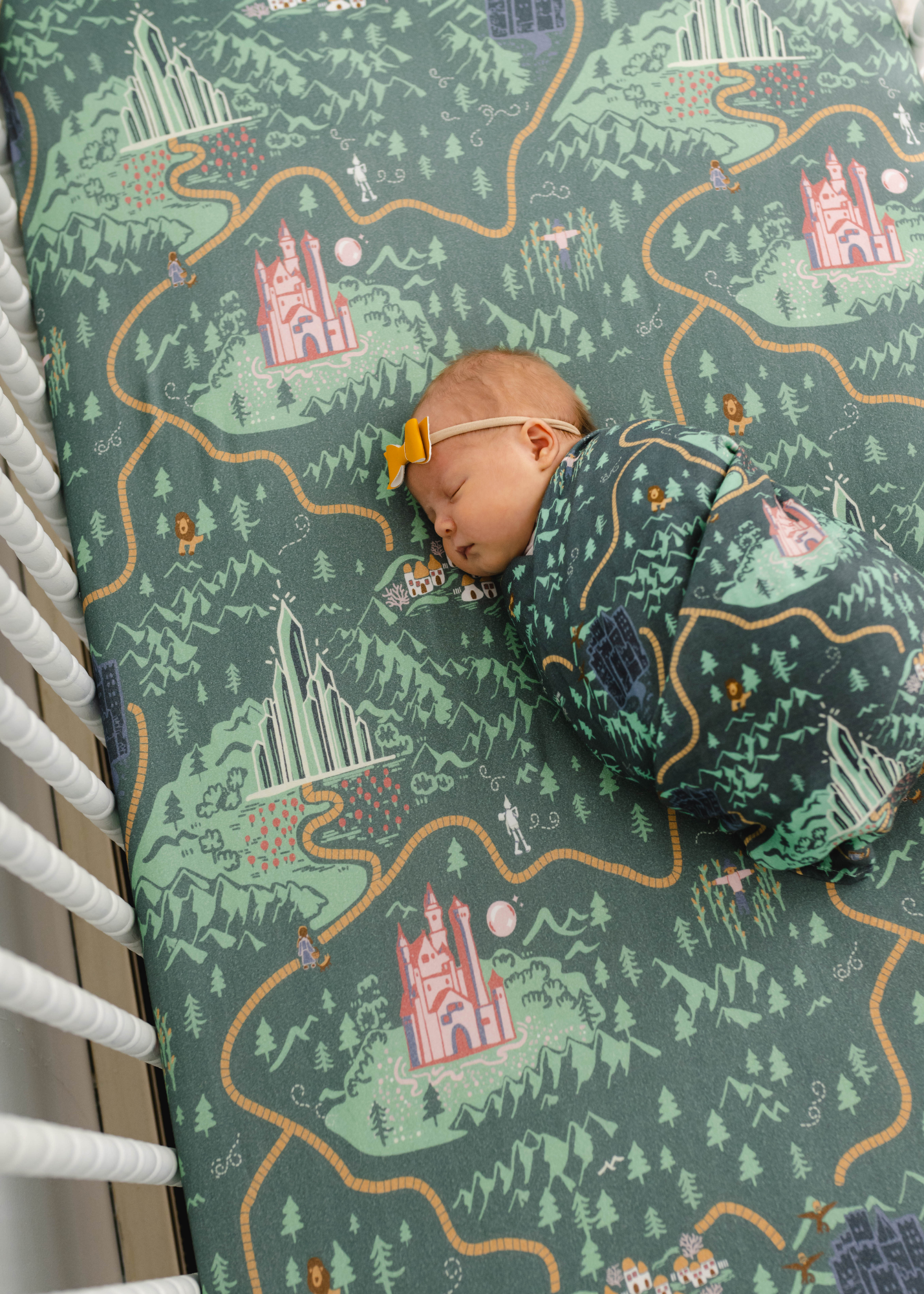 Emerald City Bamboo Crib Sheet