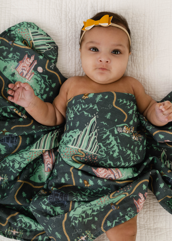 Emerald City Swaddle Blanket