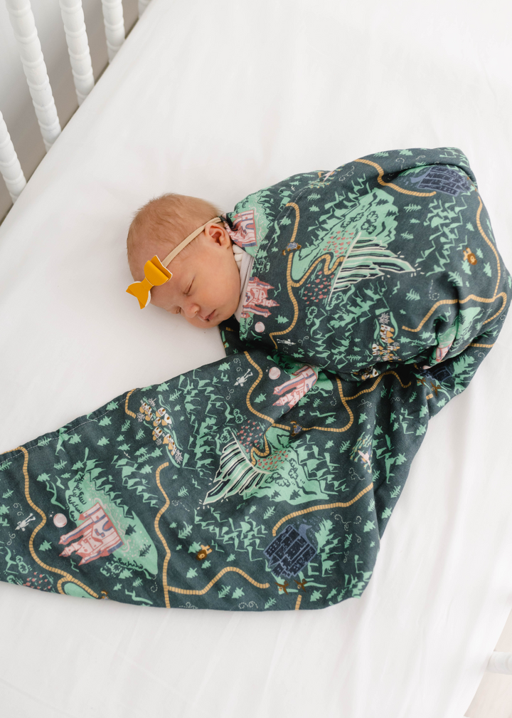 Emerald City Swaddle Blanket